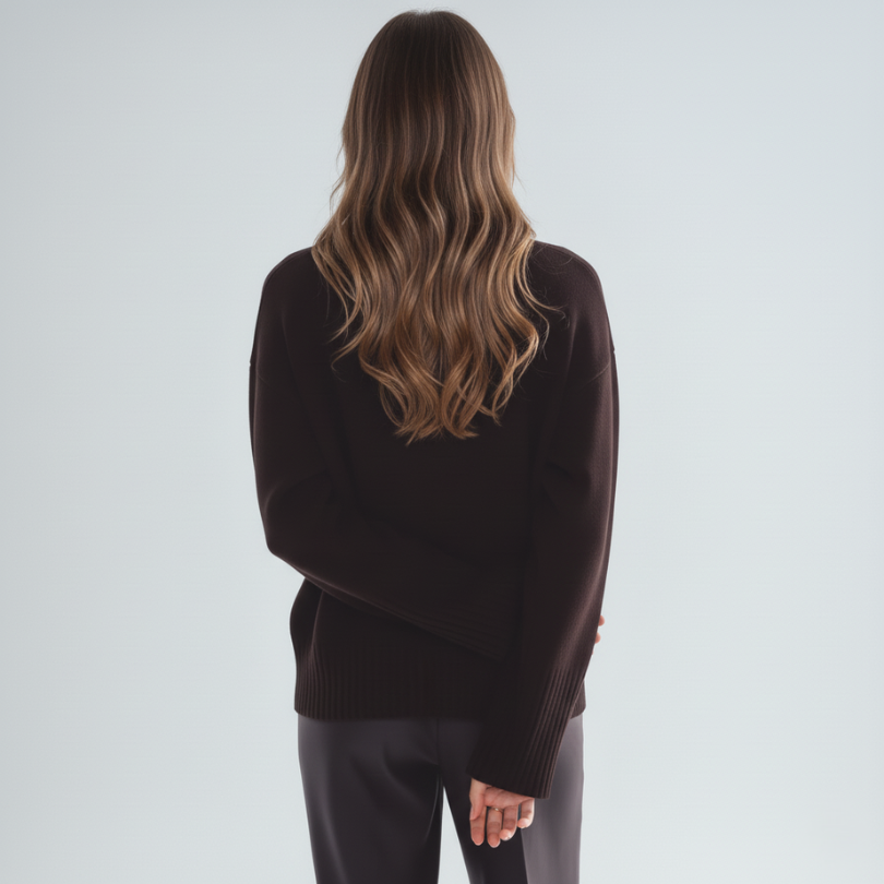 AISHA - Bruine Wollen Trui