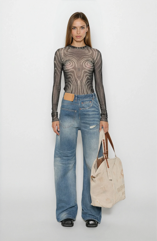 Louise Boutique - Jeans inversés