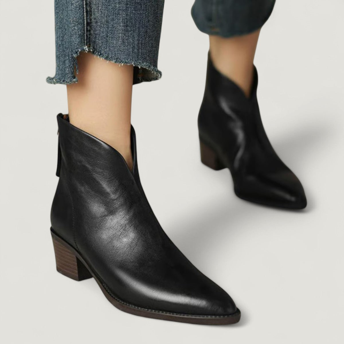 Camilla | Bottines chic à talon bas