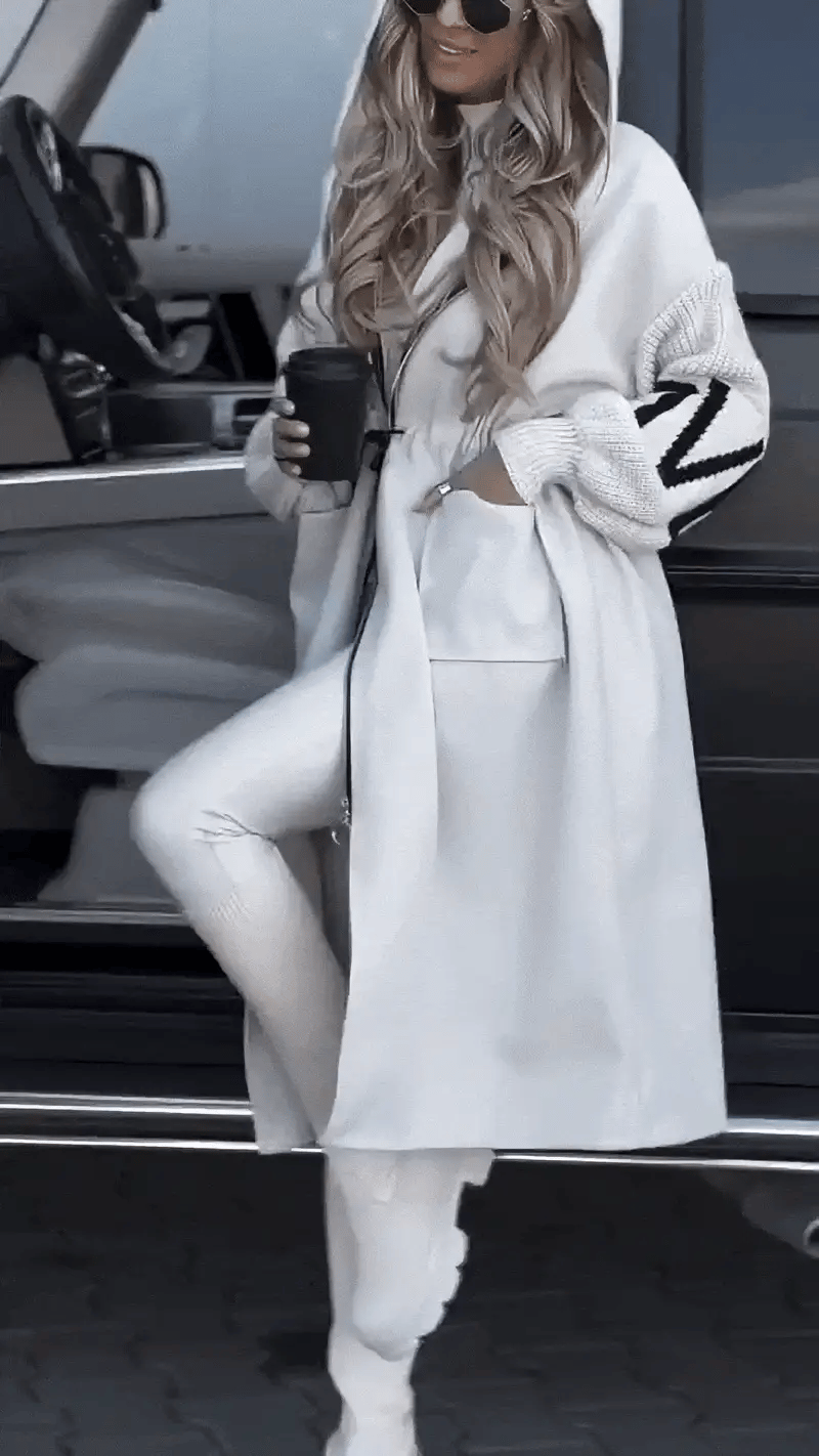 Louise Boutique - Veste oversize à capuche