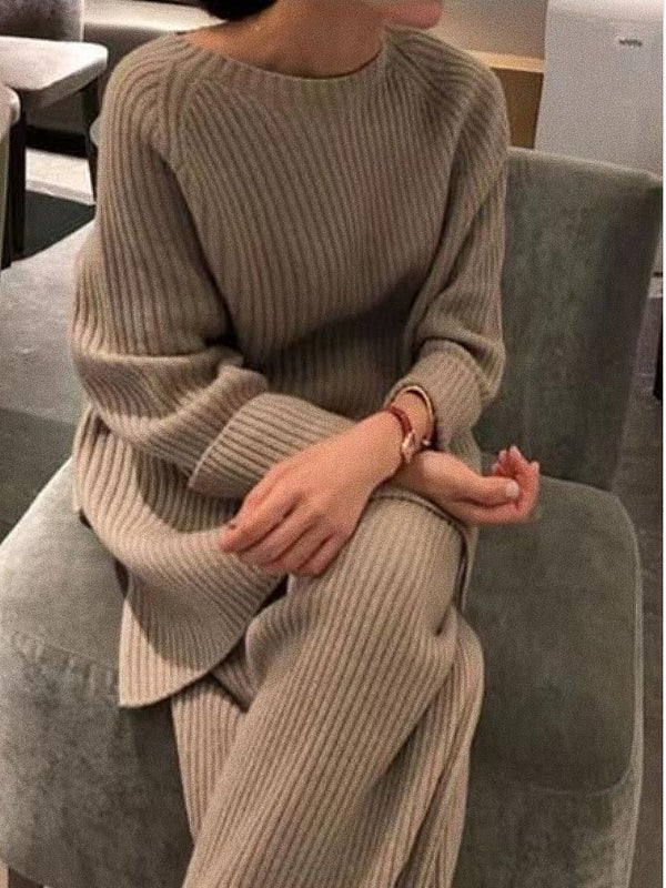 Louise Boutique - Ensemble Tricoté Élégant