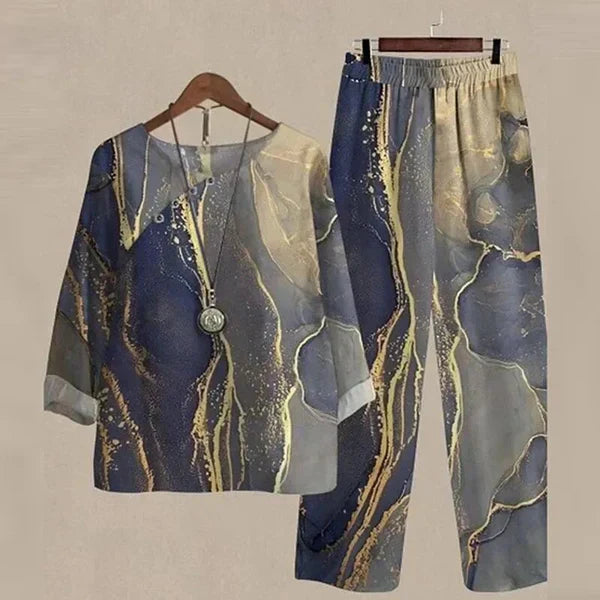 Lilou - Ensemble chemise et pantalon confortable et chic