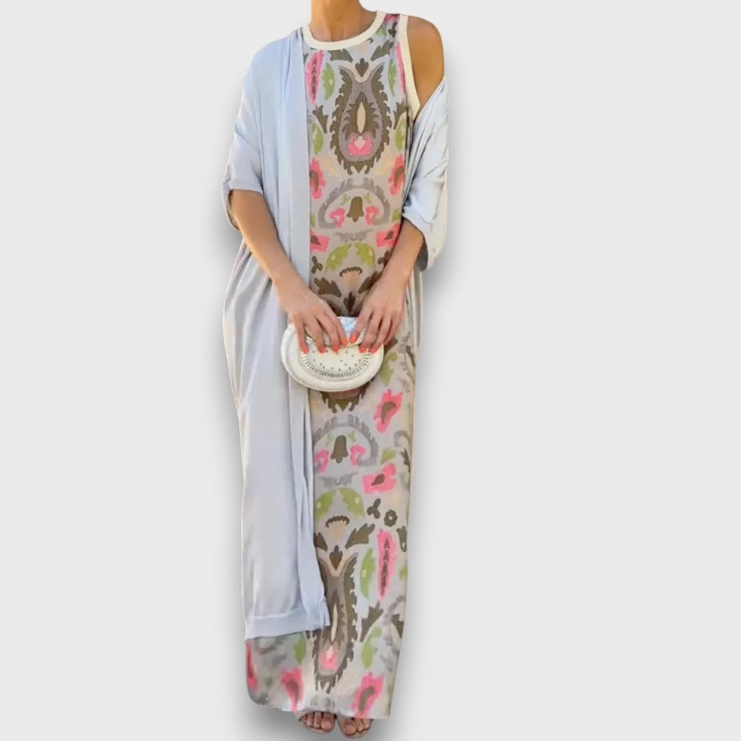 Selviane - Robe maxi avec cardigan
