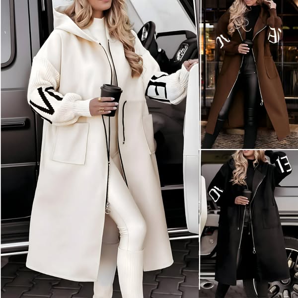 Louise Boutique - Veste oversize à capuche