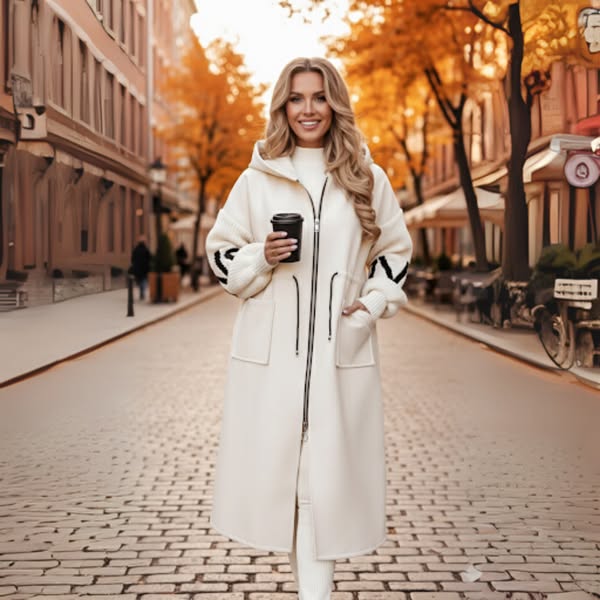 Louise Boutique - Veste oversize à capuche