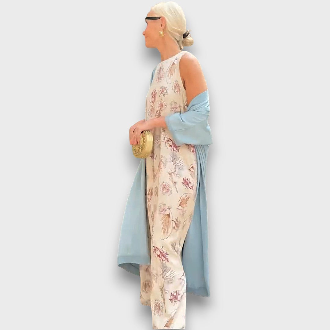 Louise Boutique - Robe maxi avec cardigan